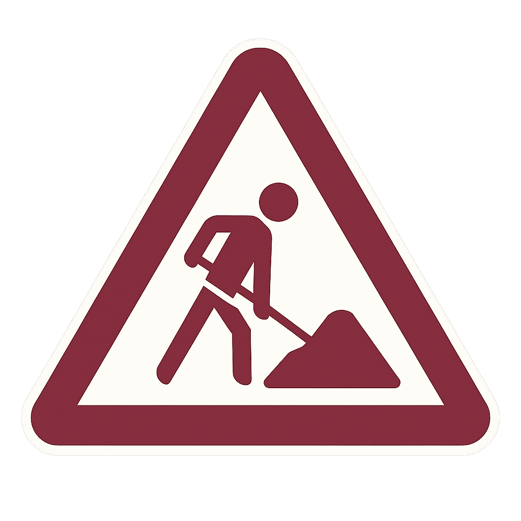Baustellenschild